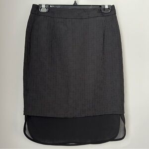 Mario Serrani Black Pencil Skirt